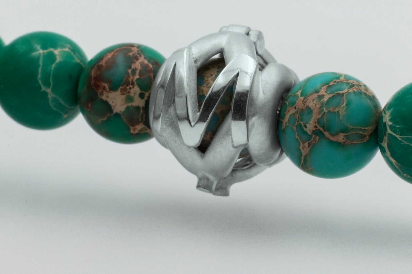 925 Sterling Silver Letter M Charm