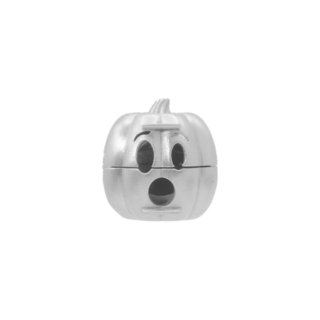 925 Sterling Silver Surprised Pumpkin Charm